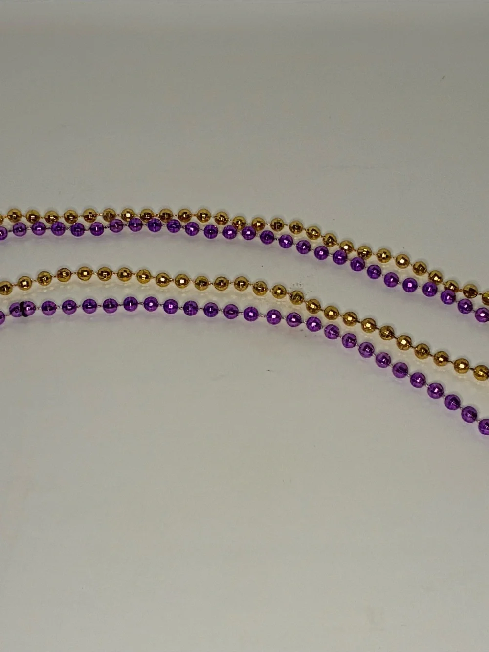 Purple and Gold Beaded Necklace - Women Jewelry